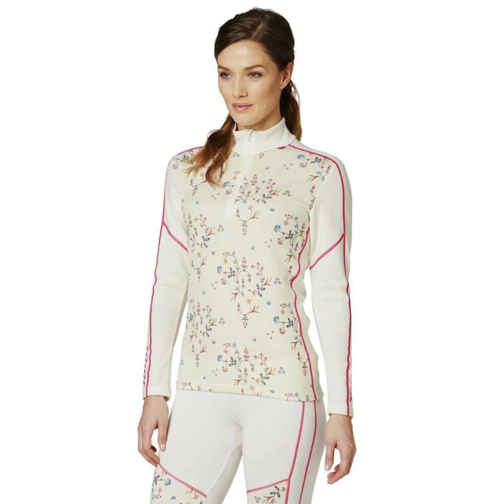 Helly Hansen Women's LIFA Merino Wool Thermal Base Layer Cream Pink, Large (C2)